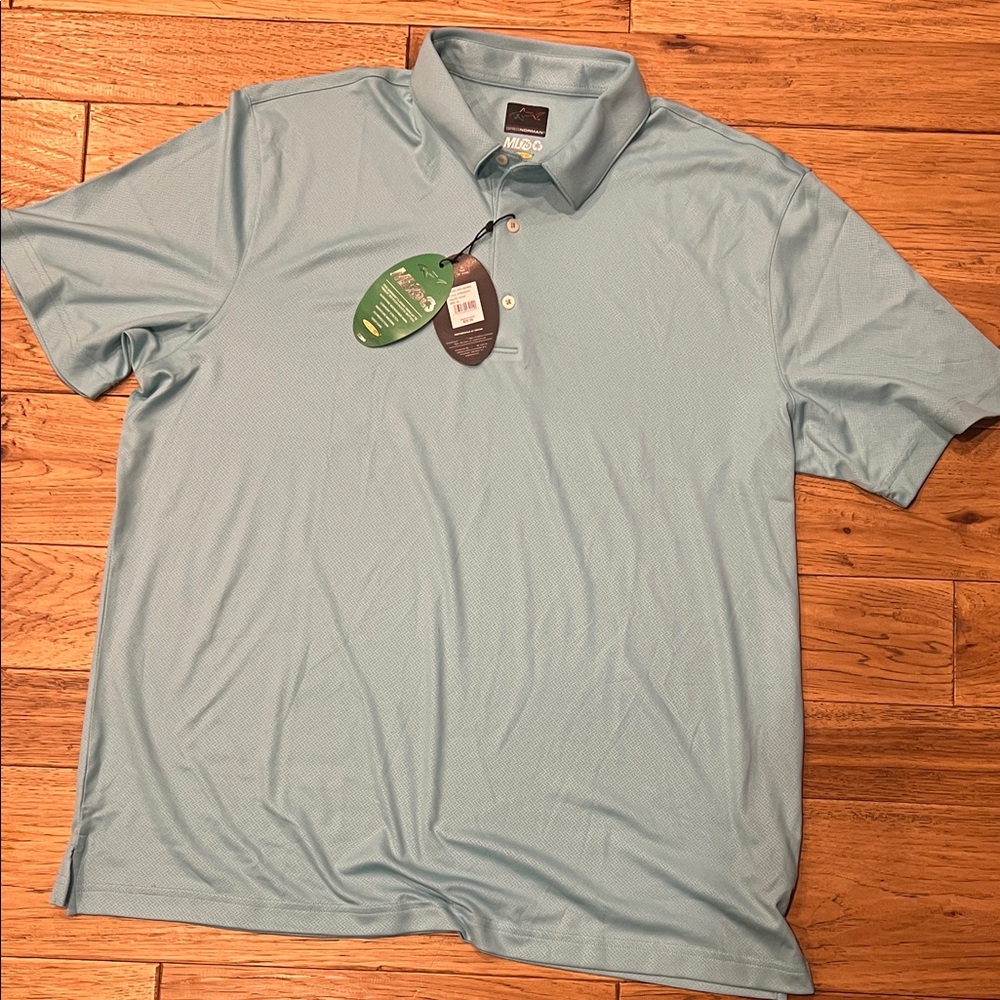 Greg Norman Collection Light Blue Polo Shirt